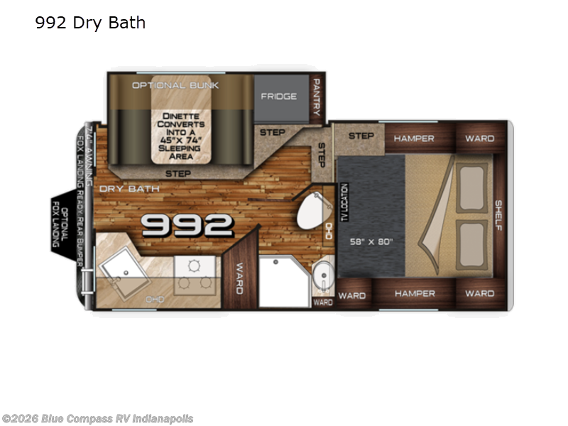 2024 Northwood Arctic Fox Camper 992 Dry Bath - Used Truck Camper For Sale by Blue Compass RV Indianapolis in Indianapolis, Indiana features Slideout