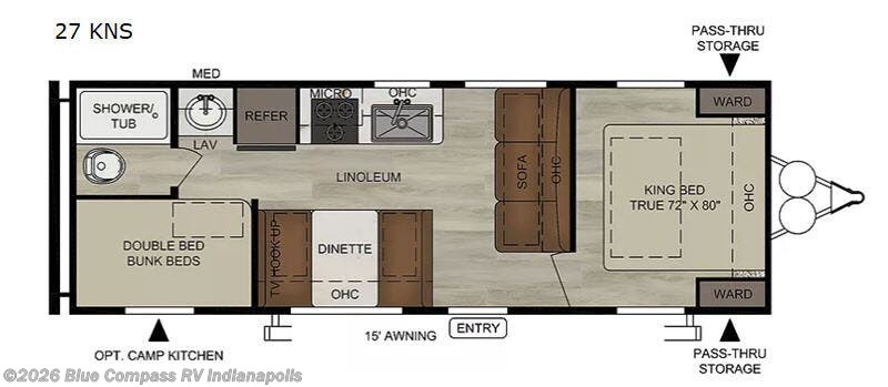 2020 East to West Della Terra 27 KNS - Used Travel Trailer For Sale by Blue Compass RV Indianapolis in Indianapolis, Indiana