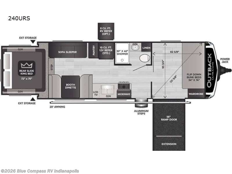 2021 Keystone Outback 240 URS - Used Travel Trailer For Sale by Blue Compass RV Indianapolis in Indianapolis, Indiana features Slideout