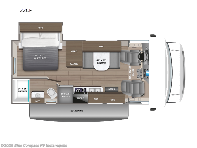 2024 Jayco Redhawk SE 22CF - Used Class C For Sale by Blue Compass RV Indianapolis in Indianapolis, Indiana features Slideout