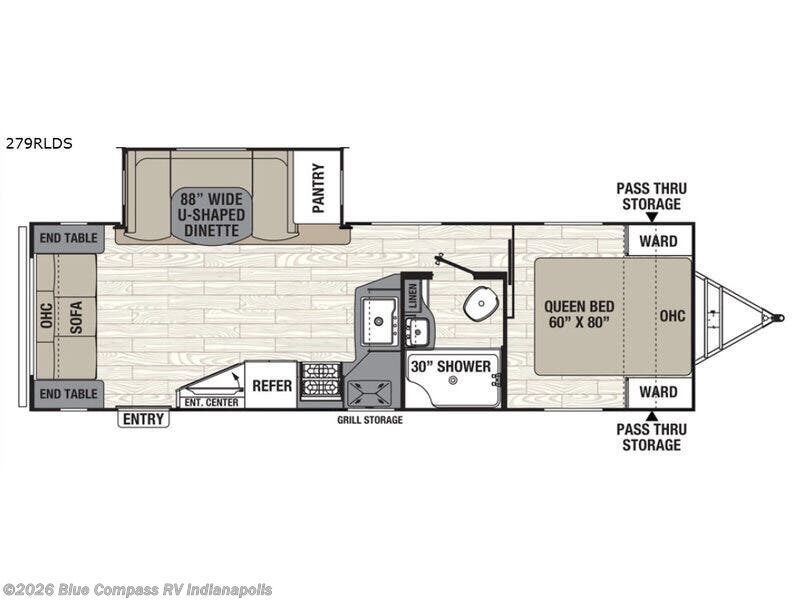2018 Coachmen Freedom Express Ultra Lite 279RLDS - Used Travel Trailer For Sale by Blue Compass RV Indianapolis in Indianapolis, Indiana features Slideout