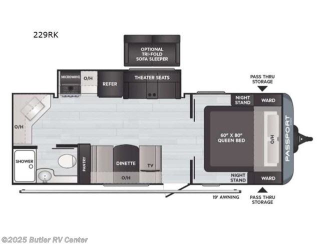 2022 Keystone Passport SL 229RK - New Travel Trailer For Sale by Butler RV Center in Butler, Pennsylvania