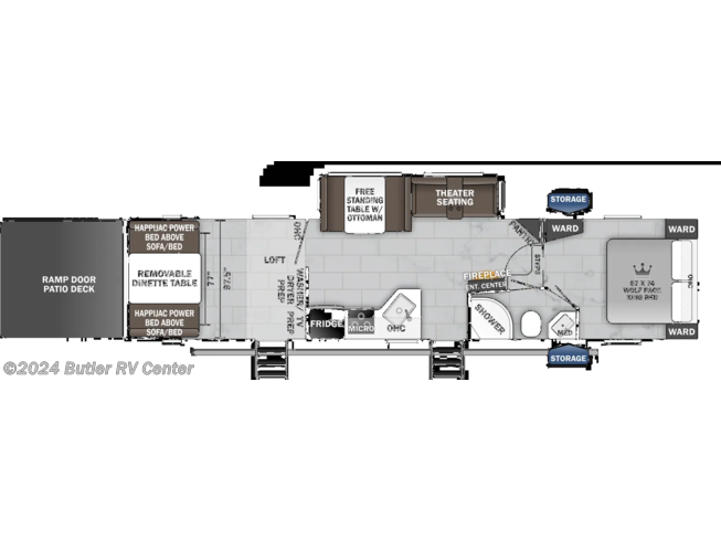 2024 Forest River Wolf Pack 315PACK12 - New Fifth Wheel For Sale by Butler RV Center in Butler, Pennsylvania