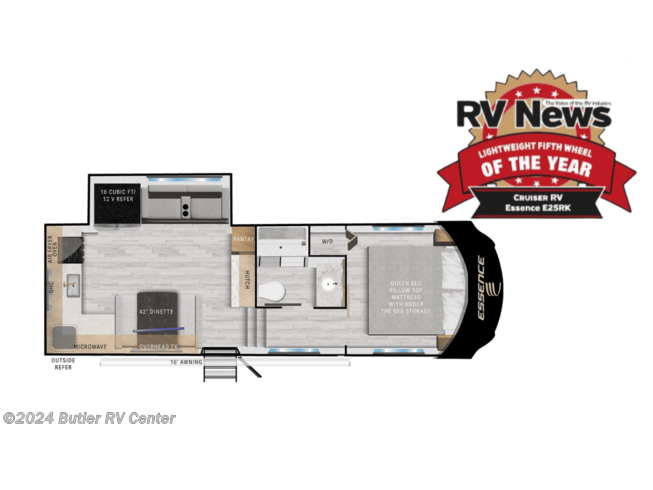 2024 Cruiser RV Essence E-25RK - New Fifth Wheel For Sale by Butler RV Center in Butler, Pennsylvania
