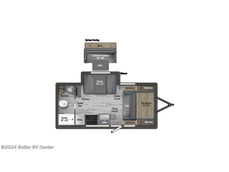 New 2024 Winnebago Micro Minnie 2108DS available in Butler, Pennsylvania