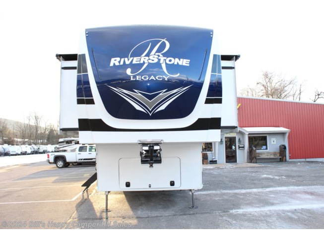2022 Forest River RiverStone 42FSKG - New Fifth Wheel For Sale by Bill&#39;s Happy Camper RV Sales in Mill Hall, Pennsylvania features Automatic Leveling Jacks, Bluetooth Stereo, Stainless Appliances, Dishwasher, Full Body Paint