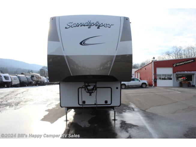 2022 Forest River Sandpiper 321RL - New Fifth Wheel For Sale by Bill&#39;s Happy Camper RV Sales in Mill Hall, Pennsylvania features Heated Water Tank, Exterior Speakers, Converter, Free Standing Dinette w/Chairs, TV Antenna