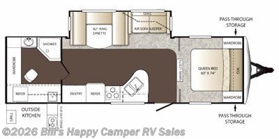 Floorplan of 2012 Keystone Outback 279RB