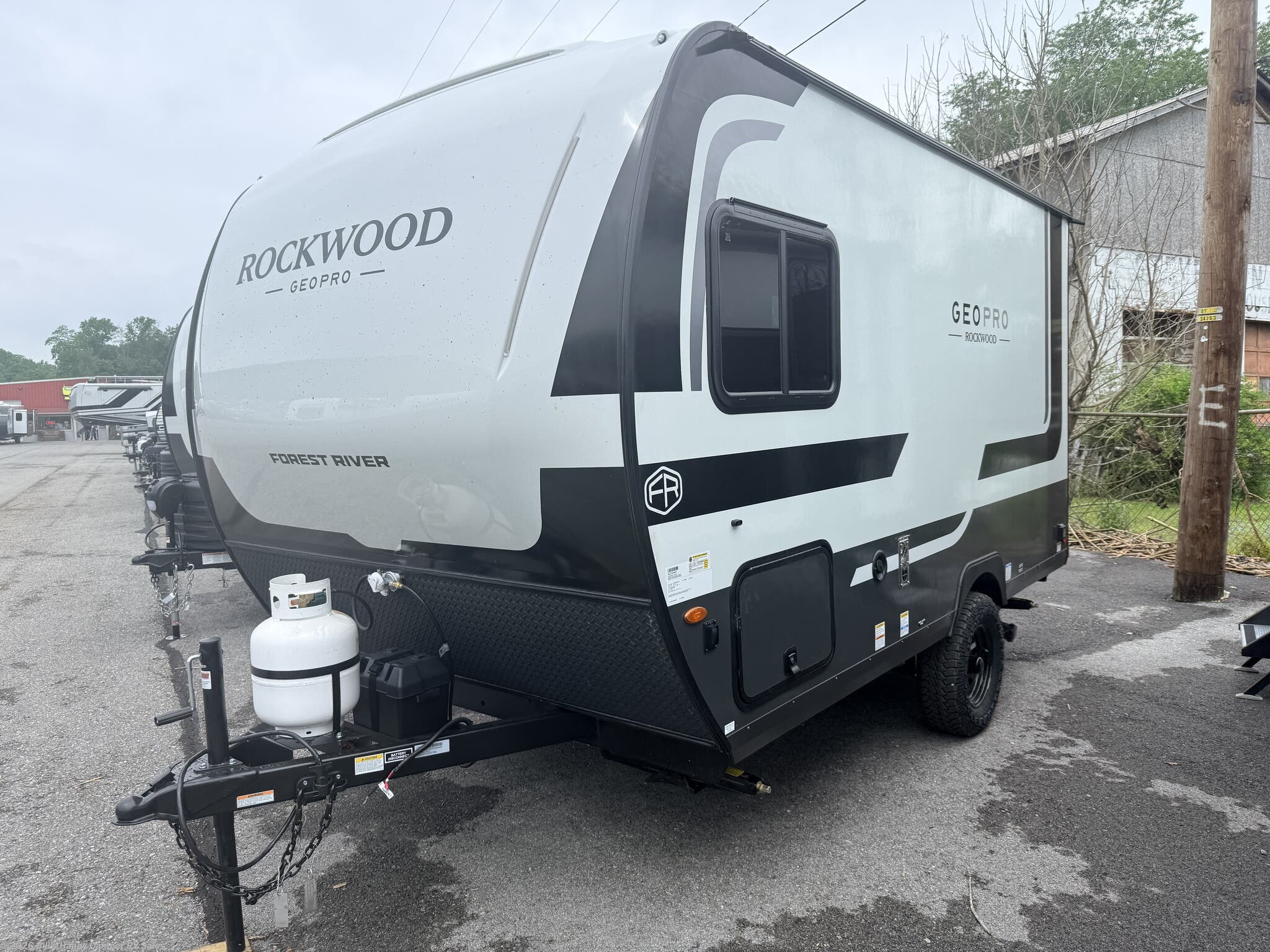 2027 Forest River Rockwood Geo Pro 13DLE - New Travel Trailer For Sale by Bill's Happy Camper RV Sales in Mill Hall, Pennsylvania features Fire Extinguisher, TV Antenna, 30 Amp Service, LP Detector, Refrigerator