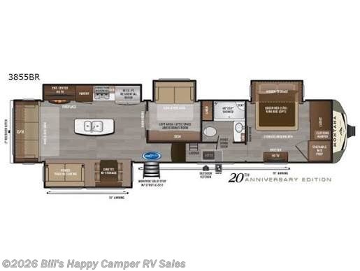 2019 Keystone Montana 3855BR - Used Fifth Wheel For Sale by Bill's Happy Camper RV Sales in Mill Hall, Pennsylvania
