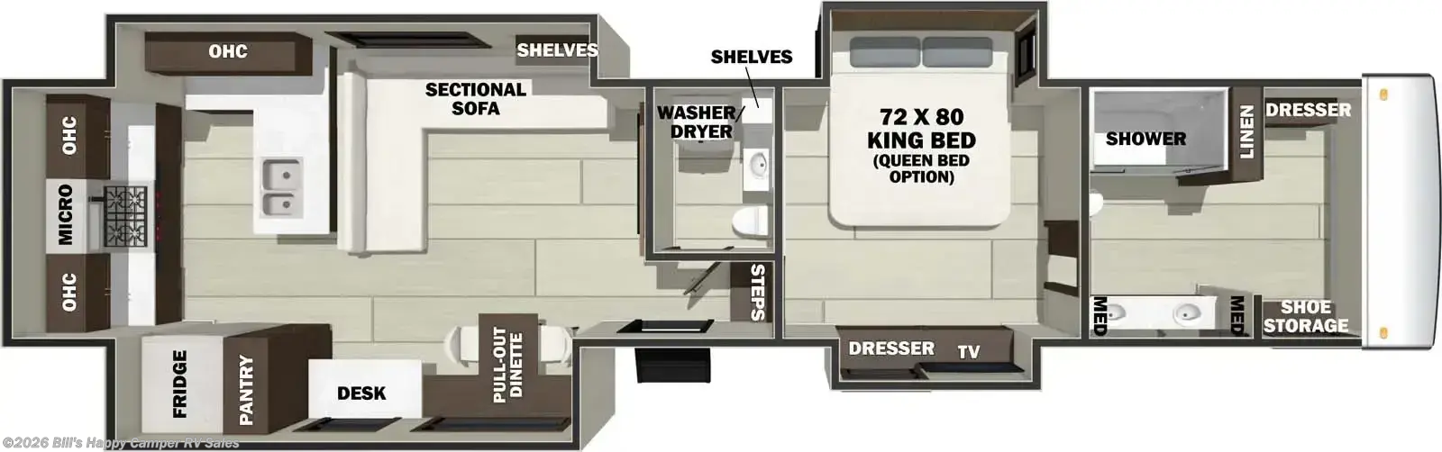 2027 Forest River Riverstone Legacy 43BFC - New Fifth Wheel For Sale by Bill's Happy Camper RV Sales in Mill Hall, Pennsylvania features Tankless Demand Gas Water Heater, TV, Automatic Leveling Jacks, Bath & 1/2, Water Heater