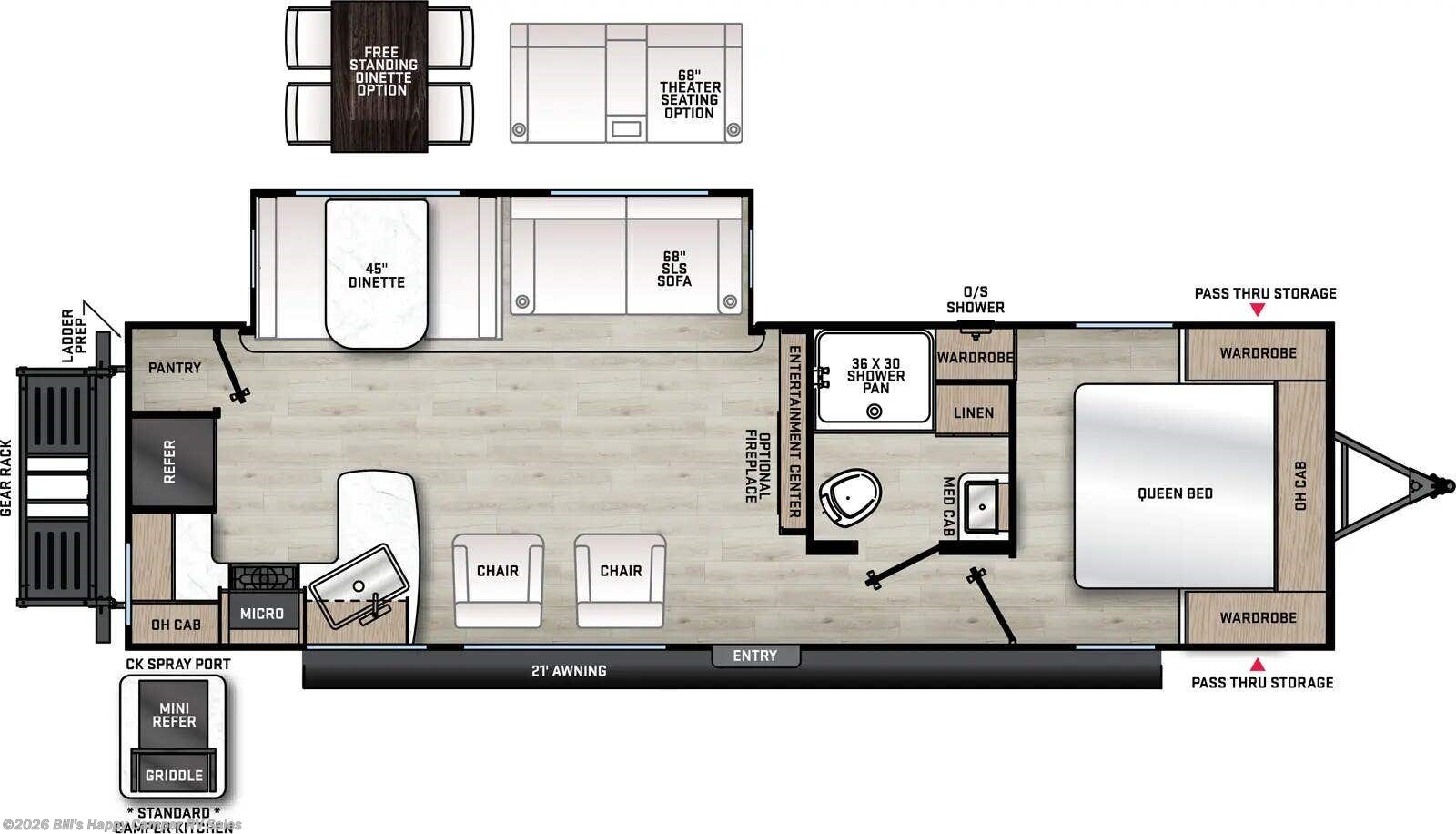 Floorplan of 2025 Coachmen Catalina Legacy Edition 283RKS