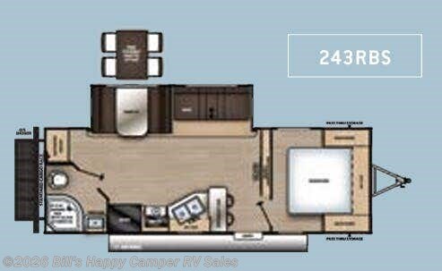 Floorplan of 2022 Coachmen Catalina Legacy Edition 243RBS