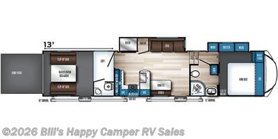 2022 Forest River Vengeance Rogue Armored 371A13 - Used Toy Hauler For Sale by Bill's Happy Camper RV Sales in Mill Hall, Pennsylvania