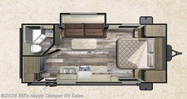 Floorplan of 2019 Starcraft Mossy Oak Lite 21FBS
