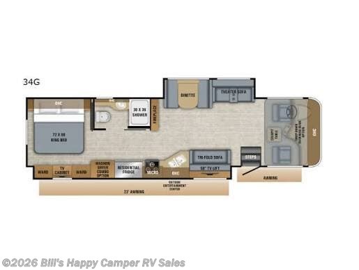 2019 Jayco Precept 34G - Used Class A For Sale by Bill's Happy Camper RV Sales in Mill Hall, Pennsylvania
