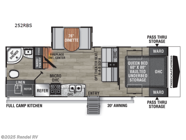 2023 Coachmen Freedom Express Ultra Lite 252RBS