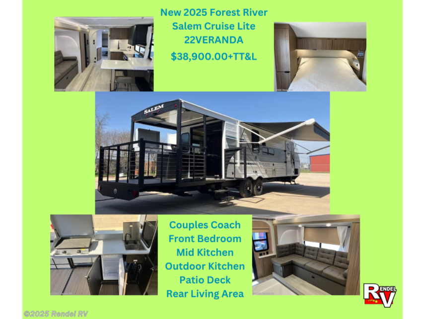New 2025 Forest River Salem Cruise Lite 22VERANDA available in  Rice, Texas