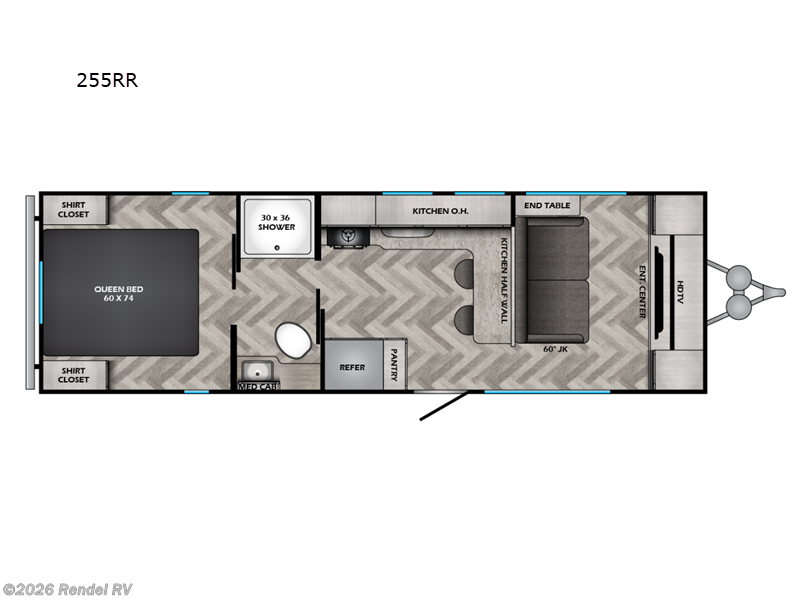 2024 CrossRoads 255RR - Used Travel Trailer For Sale by Rendel RV in Rice, Texas features Refrigerator, Converter, Air Conditioning, Water Heater