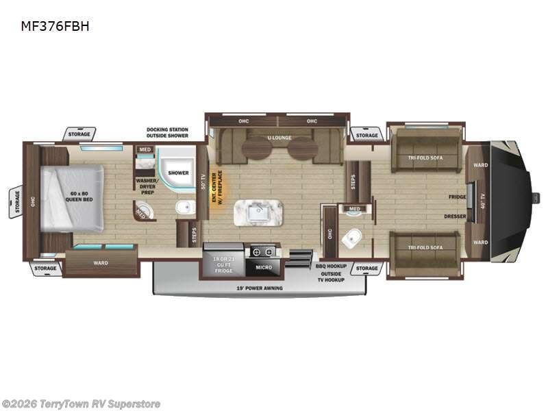 2022 Highland Ridge Mesa Ridge 376FBH - New Fifth Wheel For Sale by TerryTown RV Superstore in Grand Rapids, Michigan features Slideout