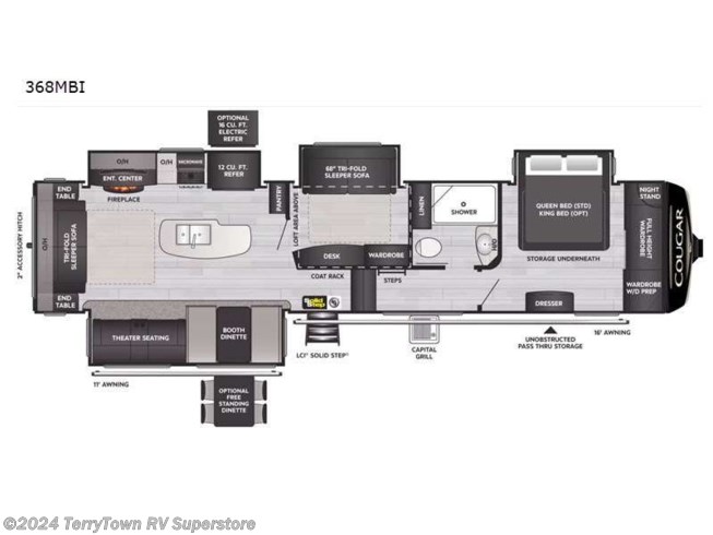 2022 Keystone Cougar 368MBI - New Fifth Wheel For Sale by TerryTown RV Superstore in Grand Rapids, Michigan