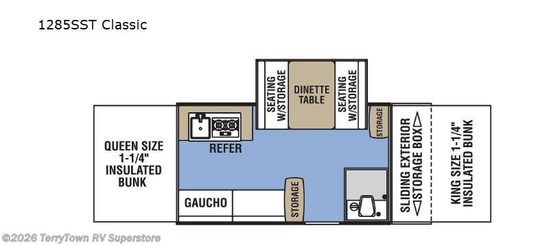 2020 Coachmen Clipper Camping Trailers 1285SST Classic - Used Popup For Sale by TerryTown RV Superstore in Grand Rapids, Michigan features Slideout