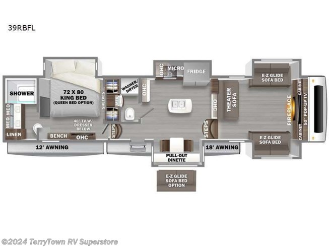 2023 Forest River RiverStone 39RBFL - New Fifth Wheel For Sale by TerryTown RV Superstore in Grand Rapids, Michigan