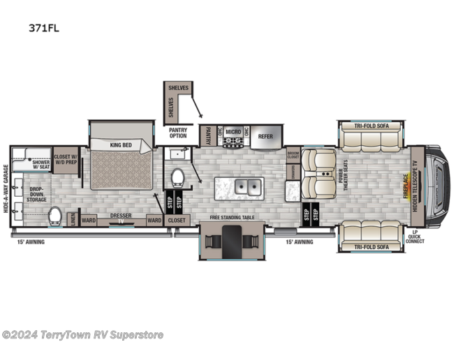 2023 Forest River Cedar Creek 371FL - New Fifth Wheel For Sale by TerryTown RV Superstore in Grand Rapids, Michigan
