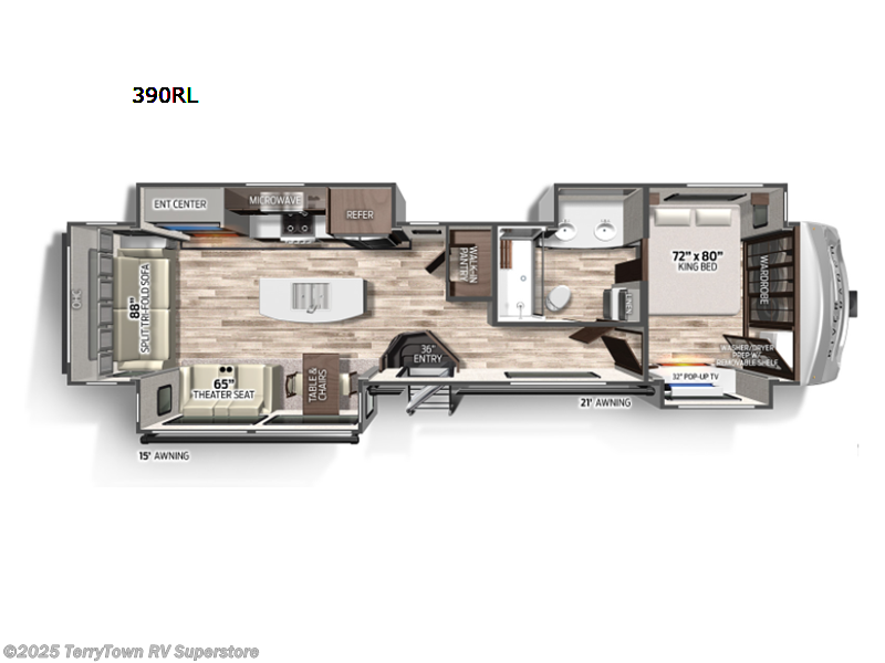 2023 Palomino River Ranch 390RL - New Fifth Wheel For Sale by TerryTown RV Superstore in Grand Rapids, Michigan features Slideout