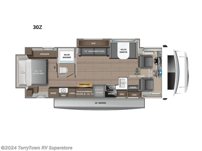 2023 Jayco Greyhawk 30Z - New Class C For Sale by TerryTown RV Superstore in Grand Rapids, Michigan