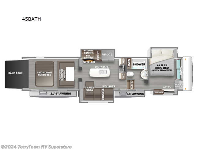 2023 Forest River RiverStone 45BATH - New Toy Hauler For Sale by TerryTown RV Superstore in Grand Rapids, Michigan