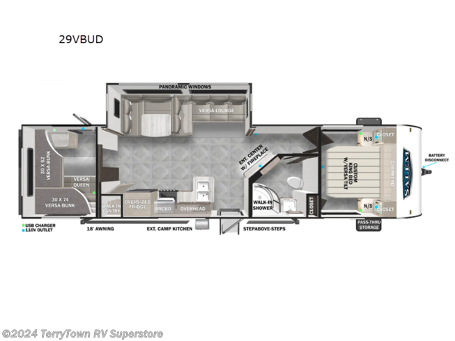 2024 Forest River Salem 29VBUD - New Travel Trailer For Sale by TerryTown RV Superstore in Grand Rapids, Michigan