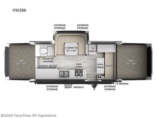 2024 Forest River Rockwood High Wall Series HW296 - New Popup For Sale by TerryTown RV Superstore in Grand Rapids, Michigan