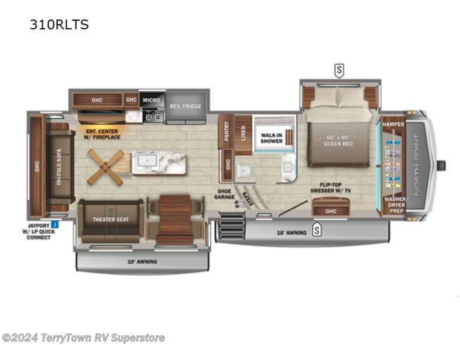 2022 Jayco North Point 310RLTS - New Fifth Wheel For Sale by TerryTown RV Superstore in Grand Rapids, Michigan