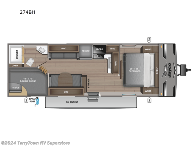 2023 Jayco Jay Flight 274BH - New Travel Trailer For Sale by TerryTown RV Superstore in Grand Rapids, Michigan