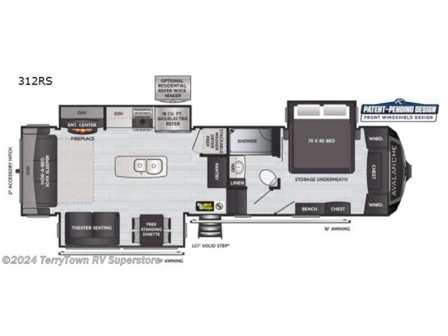 2021 Keystone Avalanche 312RS - Used Fifth Wheel For Sale by TerryTown RV Superstore in Grand Rapids, Michigan