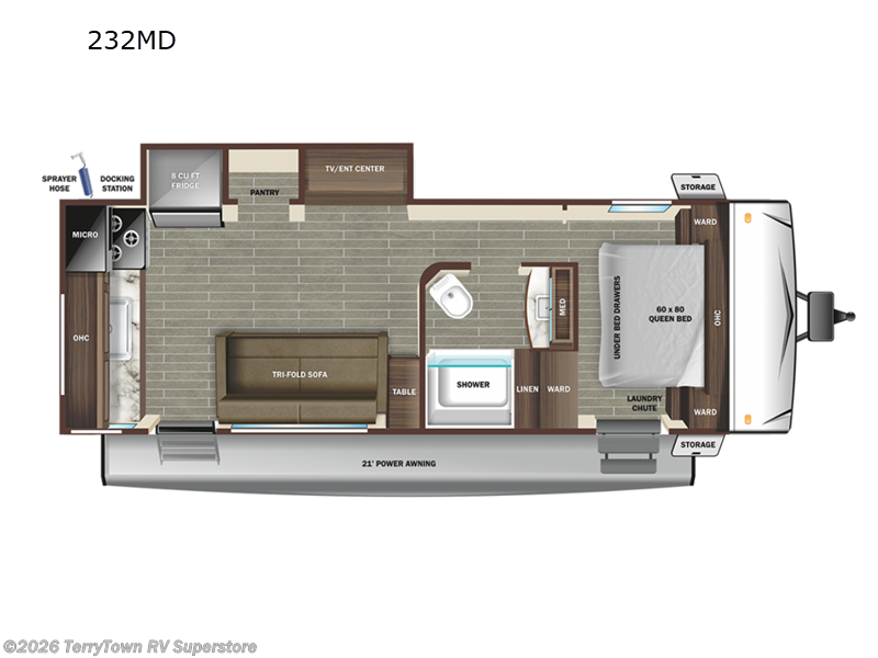 2022 Starcraft Super Lite 232MD - New Travel Trailer For Sale by TerryTown RV Superstore in Grand Rapids, Michigan features Slideout