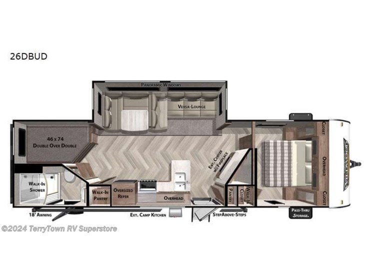 Used 2021 Forest River Wildwood 26DBUD available in Grand Rapids, Michigan