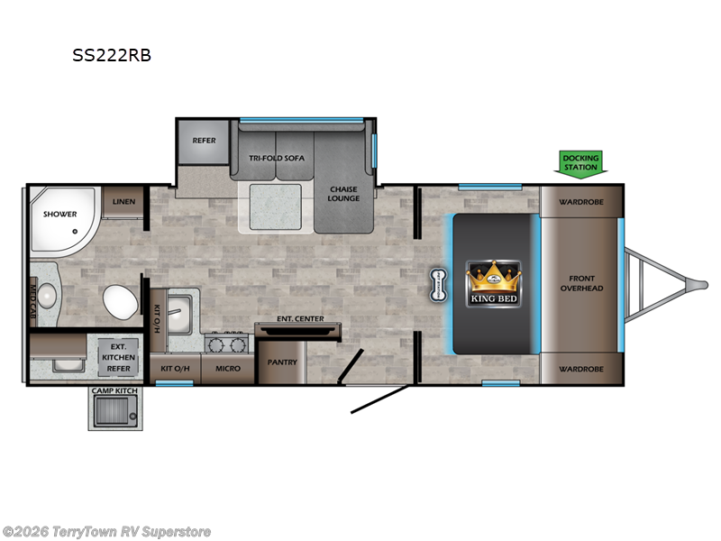 2024 CrossRoads Sunset Trail 222RB - New Travel Trailer For Sale by TerryTown RV Superstore in Grand Rapids, Michigan features Slideout