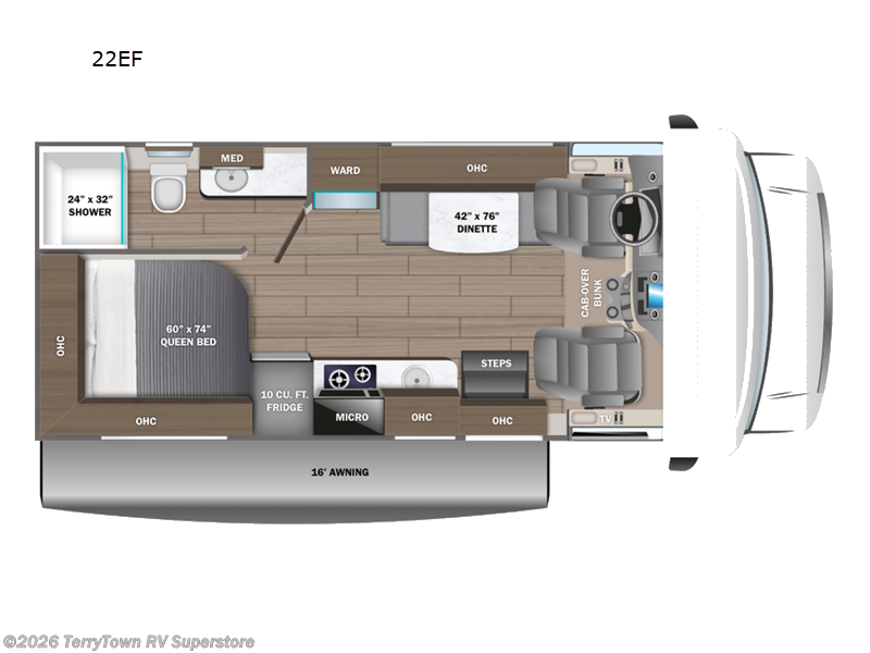 2026 Jayco Redhawk SE 22EF - New Class C For Sale by TerryTown RV Superstore in Grand Rapids, Michigan