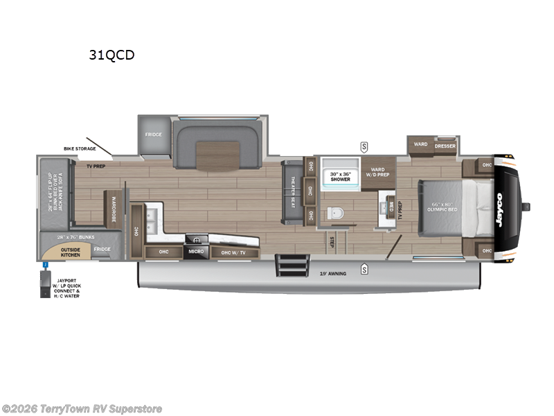 2026 Jayco Eagle HT 31QCD - New Fifth Wheel For Sale by TerryTown RV Superstore in Grand Rapids, Michigan features Slideout