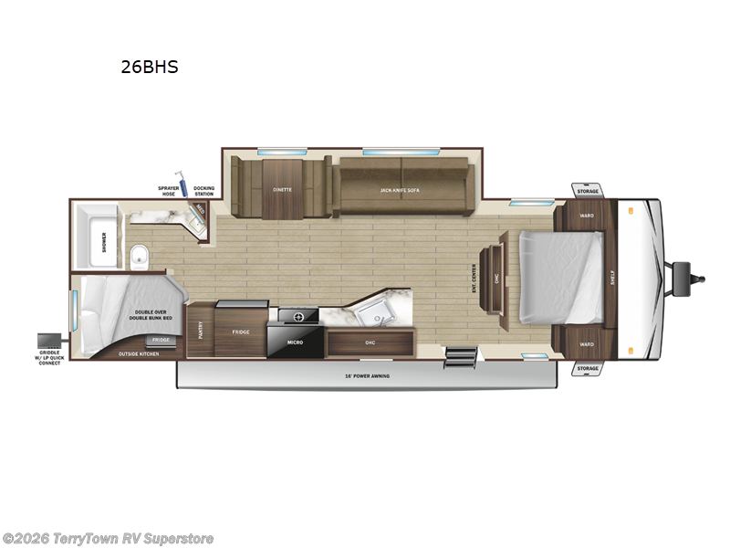 2024 Starcraft Autumn Ridge 26BHS - New Travel Trailer For Sale by TerryTown RV Superstore in Grand Rapids, Michigan features Slideout