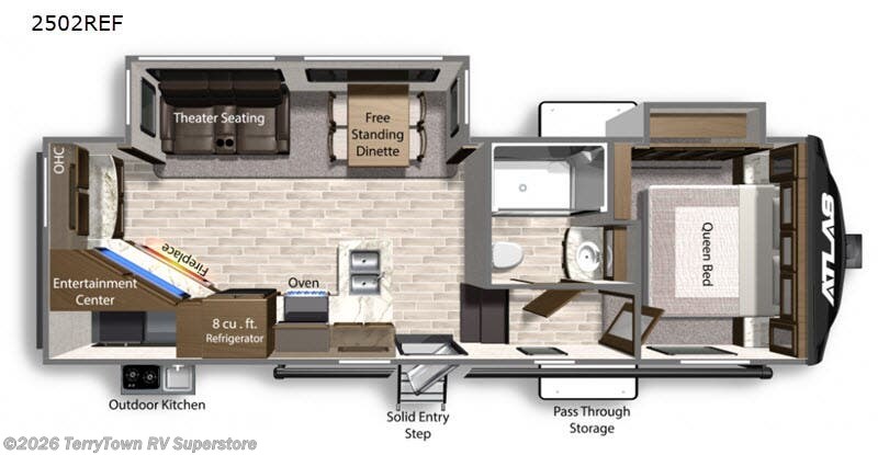 2020 Dutchmen Atlas 2502REF - Used Fifth Wheel For Sale by TerryTown RV Superstore in Grand Rapids, Michigan features Slideout