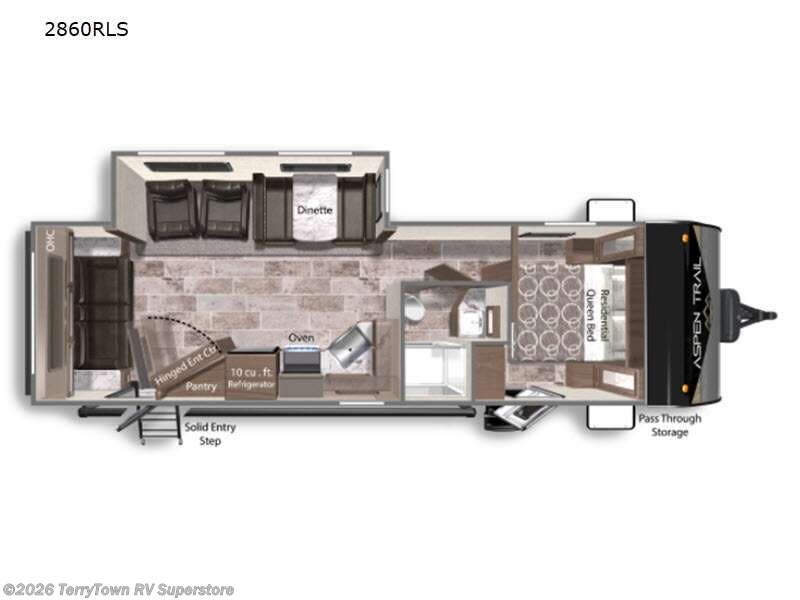 2022 Dutchmen Aspen Trail 2860RLS - Used Travel Trailer For Sale by TerryTown RV Superstore in Grand Rapids, Michigan features Slideout