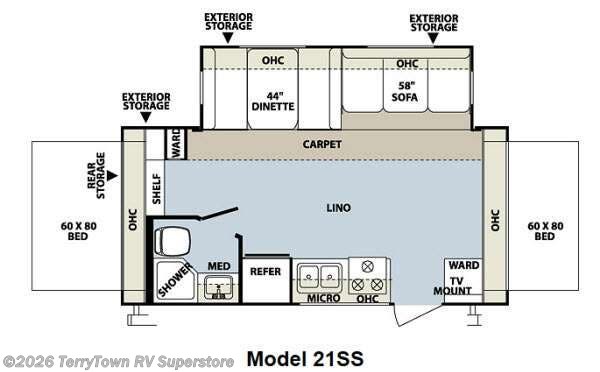 2013 Forest River Rockwood Roo 21SS - Used Travel Trailer For Sale by TerryTown RV Superstore in Grand Rapids, Michigan features Slideout