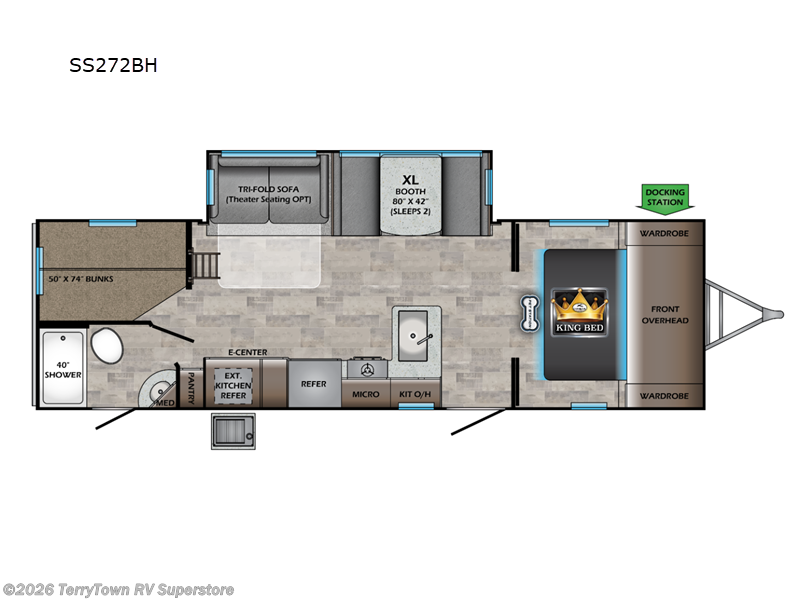 2024 CrossRoads Sunset Trail 272BH - New Travel Trailer For Sale by TerryTown RV Superstore in Grand Rapids, Michigan features Slideout