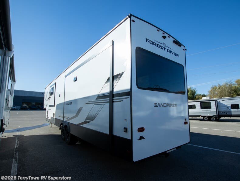 New 2026 Forest River Sandpiper 3900HBLR available in Grand Rapids, Michigan