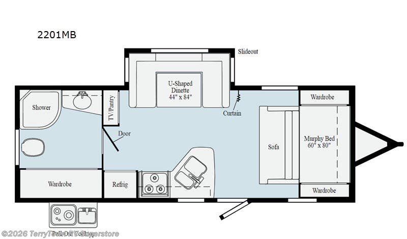 2020 Winnebago Minnie 2201MB - Used Travel Trailer For Sale by TerryTown RV Superstore in Grand Rapids, Michigan features Slideout
