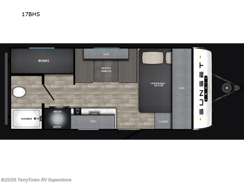 2026 CrossRoads Sunset Trail Select 17BHS - New Travel Trailer For Sale by TerryTown RV Superstore in Grand Rapids, Michigan
