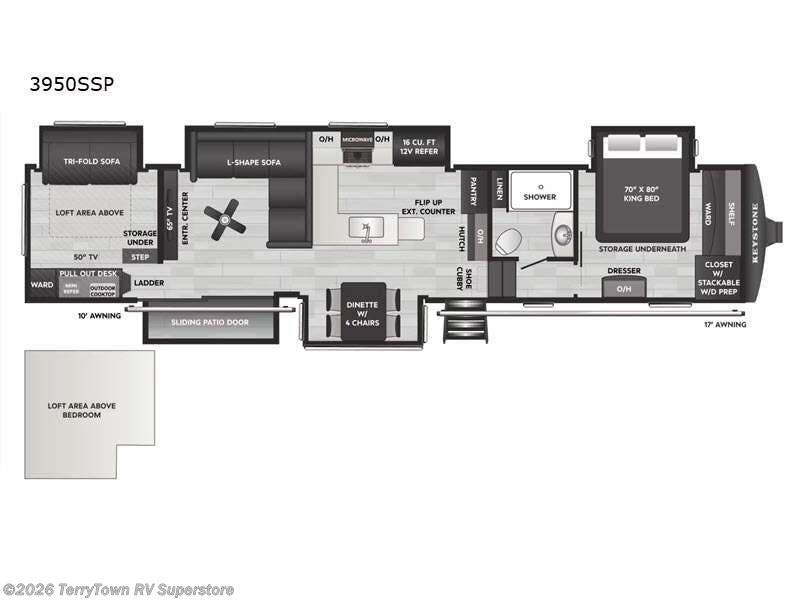 2026 Keystone Sprinter 3950SSP - New Fifth Wheel For Sale by TerryTown RV Superstore in Grand Rapids, Michigan features Slideout